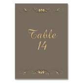 Numéro De Table Grès et Table d'or Numéro (Par défaut)