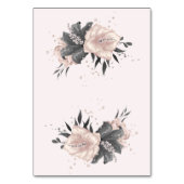 Numéro De Table gris rose poussiéreux parties scintillant (Dos)