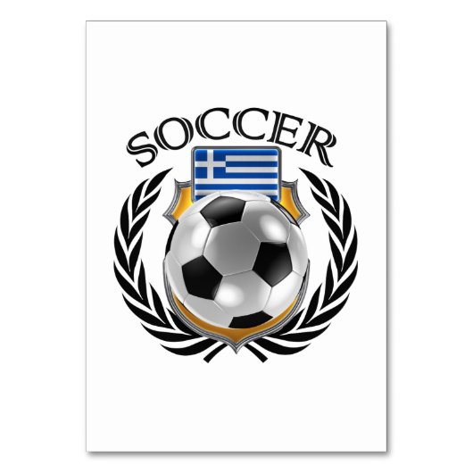 Numéro De Table Gros Volant Grèce 2016 (Dos)