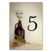 Numéro De Table Growler, Hops et Daisery Brasserie Mariage Table N (Par défaut)