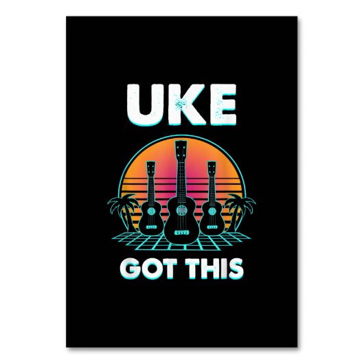 Numéro De Table Guitarist Uke Got This Birthday (Par défaut)