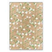 Numéro De Table Gypsophila aquarelle Floral Rustique & Boho Mariag (Dos)