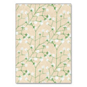 Numéro De Table Gypsophila aquarelle Floral Rustique & Boho Mariag (Dos)