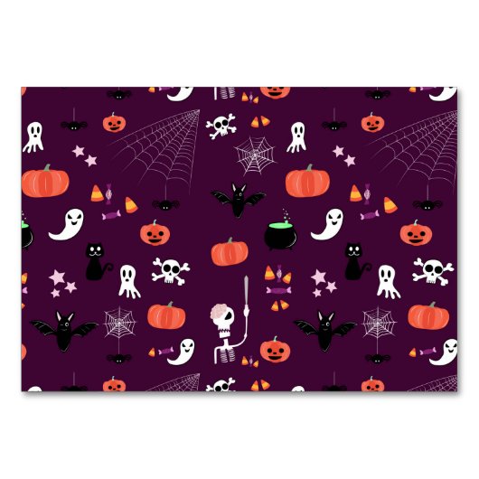 Numéro De Table Halloween (Devant)