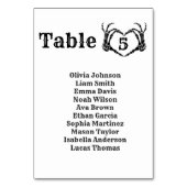 Numéro De Table Halloween Halloween Gothique Crâne mariage de coeu (Par défaut)