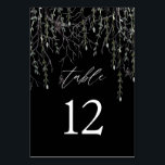 Numéro De Table Halloween Spider & Twigs<br><div class="desc">Habillez vos tables de mariage ou de fête avec vos cartes de numéro de table de fête d'Halloween Spider & Twigs.</div>