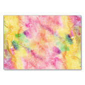 Numéro De Table HAMSA Main Fatima symbole amulet Henné floral (Dos)