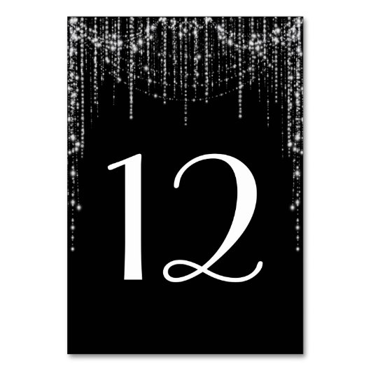 Numéro de table Hanging String Lights (Dos)