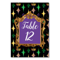 Harlequins Perles Masque Fleur de Lis Mardi Gras