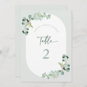 Numéro de table HARLYN Carte de Fête des mariées E (Devant / Derrière)