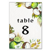 Numéro de table hawaïenne tropicale (Par défaut)