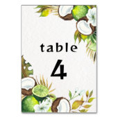 Numéro de table hawaïenne tropicale (Par défaut)