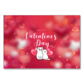 Numéro De Table Heureuse Sainte-Valentin (Devant)