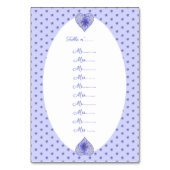 Numéro De Table Hibiscus & dentelle BLEU (Par défaut)