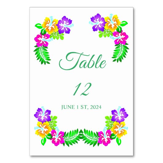 Numéro De Table Hibiscus tropical de Thunder_Cove (Par défaut)
