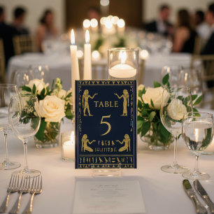 Numéro De Table Hiéroglyphes égyptiens & Pharaon – Modifiables