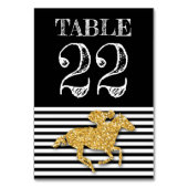 Numéro De Table Hippocampe d'or Derby sur les rayures (Par défaut)