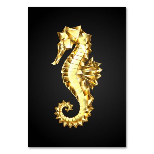 Numéro De Table Hippocampe Polygonal Or (Par défaut)