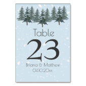 Numéro De Table Hiver À feuillage persistant Pins d'hiver (Par défaut)