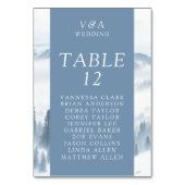 Numéro De Table Hiver Gris Mariage (Par défaut)