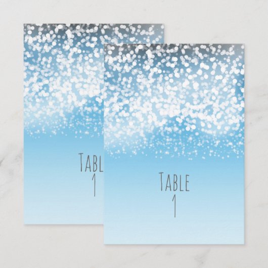 Numéro de table hivernale Merveilles des Lumières (Devant / Derrière)