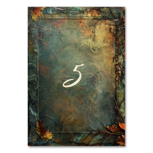 Numéro De Table Hobbiton Haven Mariage (Dos)