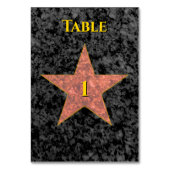 Numéro De Table Hollywood Star (Dos)