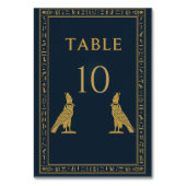 Numéro De Table Horus égyptien et hiéroglyphes – Modifiable (Par défaut)