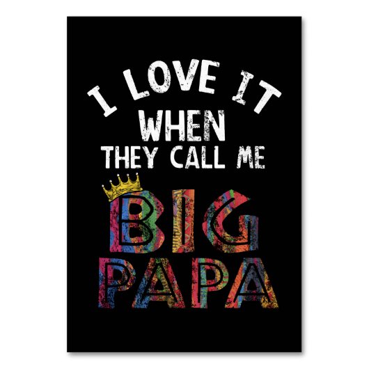 Numéro De Table I Love It When You Call Me Concert Papa Shirt Hip  (Par défaut)