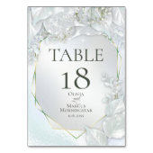 NUMÉRO DE TABLE | Icy Blue Pearl Shimmer (Dos)