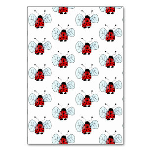 Numéro De Table Illustration de coccinelle mignonne