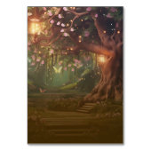 Numéro De Table Imaginaire Bois Enchantée Forêt Glow Sweet 16 (Dos)
