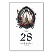Numéro De Table Imaginaire foncé Fenêtre Château Mariage gothique (Par défaut)