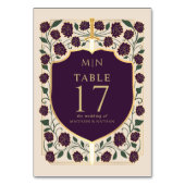 Numéro De Table Imaginaire médiéval de l'épée et du bouclier Maria (Dos)