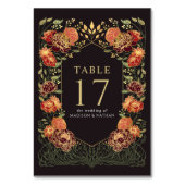 Numéro De Table Imaginaire noir et rouge Enchantée Mariage de jard (Par défaut)