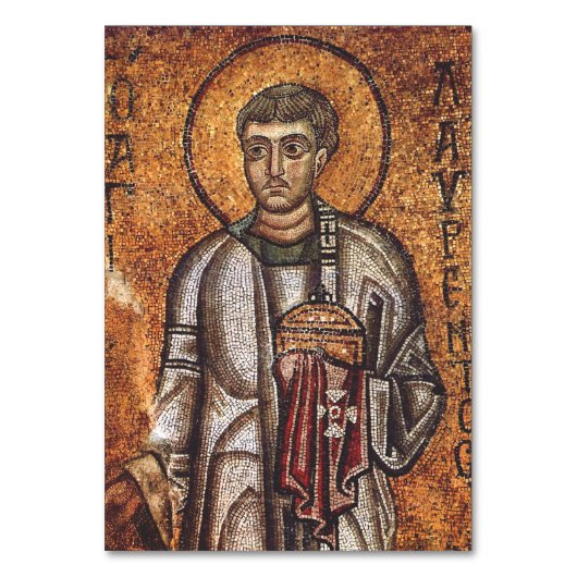 Numéro De Table Impression d'art mosaïque orthodoxe Saint-Laurent (Par défaut)