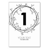 Numéro De Table IMPRIMER PERSONNALISÉE do-it-yourself Numéro de ta (Dos)