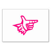 Numéro De Table Index rose (Devant)