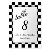 Numéro de table Indicateur de contrôle (Par défaut)