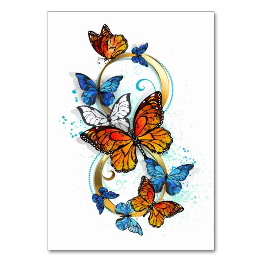 Numéro De Table Infinité de papillons monarques (Par défaut)