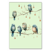 Numéro De Table Inséparables rustiques de bois Mariage romantique (Dos)