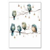 Numéro De Table Inséparables rustiques de bois Mariage romantique (Dos)