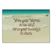 Numéro De Table Inspirational Carve your Blessings in Stone Citati (Dos)