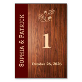 Numéro De Table Invitation de mariage rustique élégante (Par défaut)