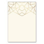 Numéro De Table Invitation pliée (Dos)