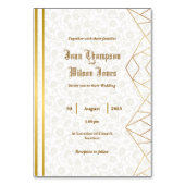 Numéro De Table Invitation pliée (Par défaut)