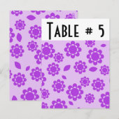 Numéro de table invité (Devant / Derrière)