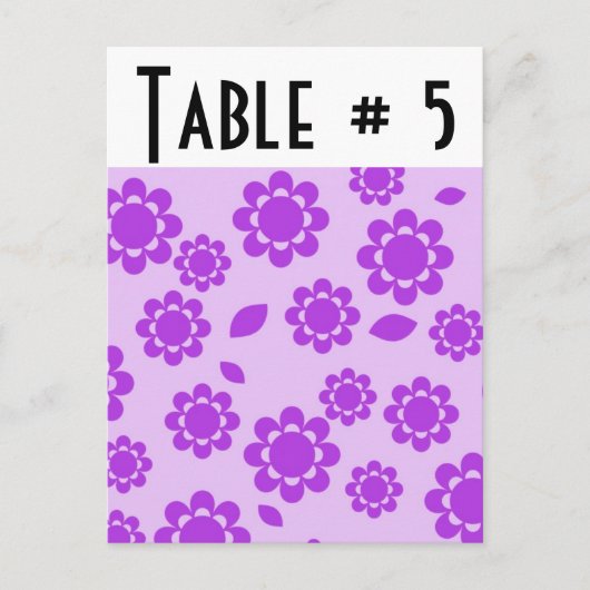 Numéro de table invité (Devant)