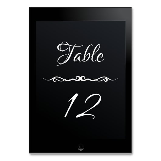 Numéro De Table IPad (Par défaut)
