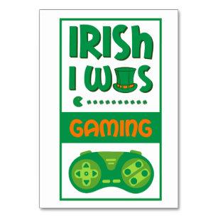 Numéro De Table Irish I Gaming St. Patrick's Day